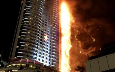 Skyscraper blaze in Persian Gulf raises questions about safety