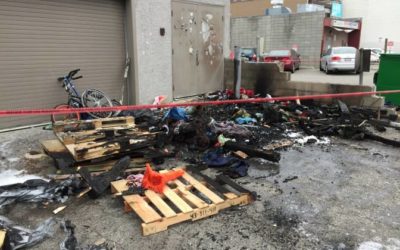 Open flames highly dangerous for homeless people