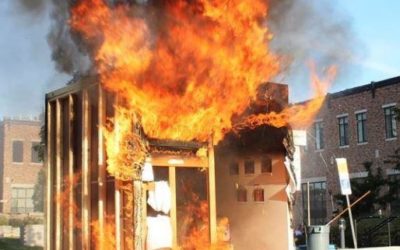 Brantford Fire Department demonstrates dorm room burn