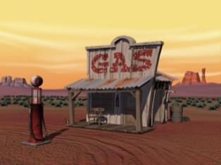 gas station