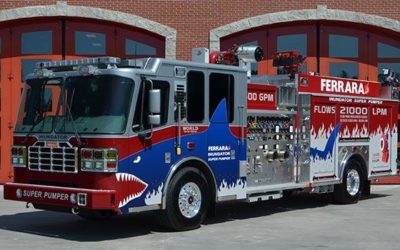 World’s highest pumping capacity fire engine