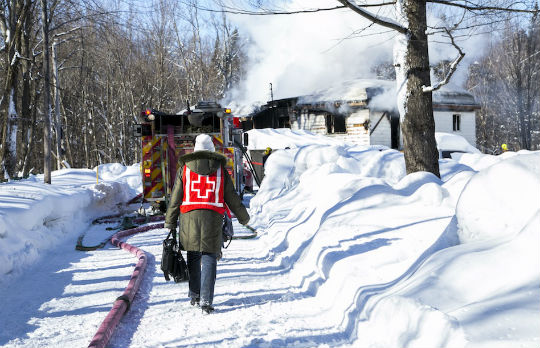 Red Cross Helping Victims of Fire